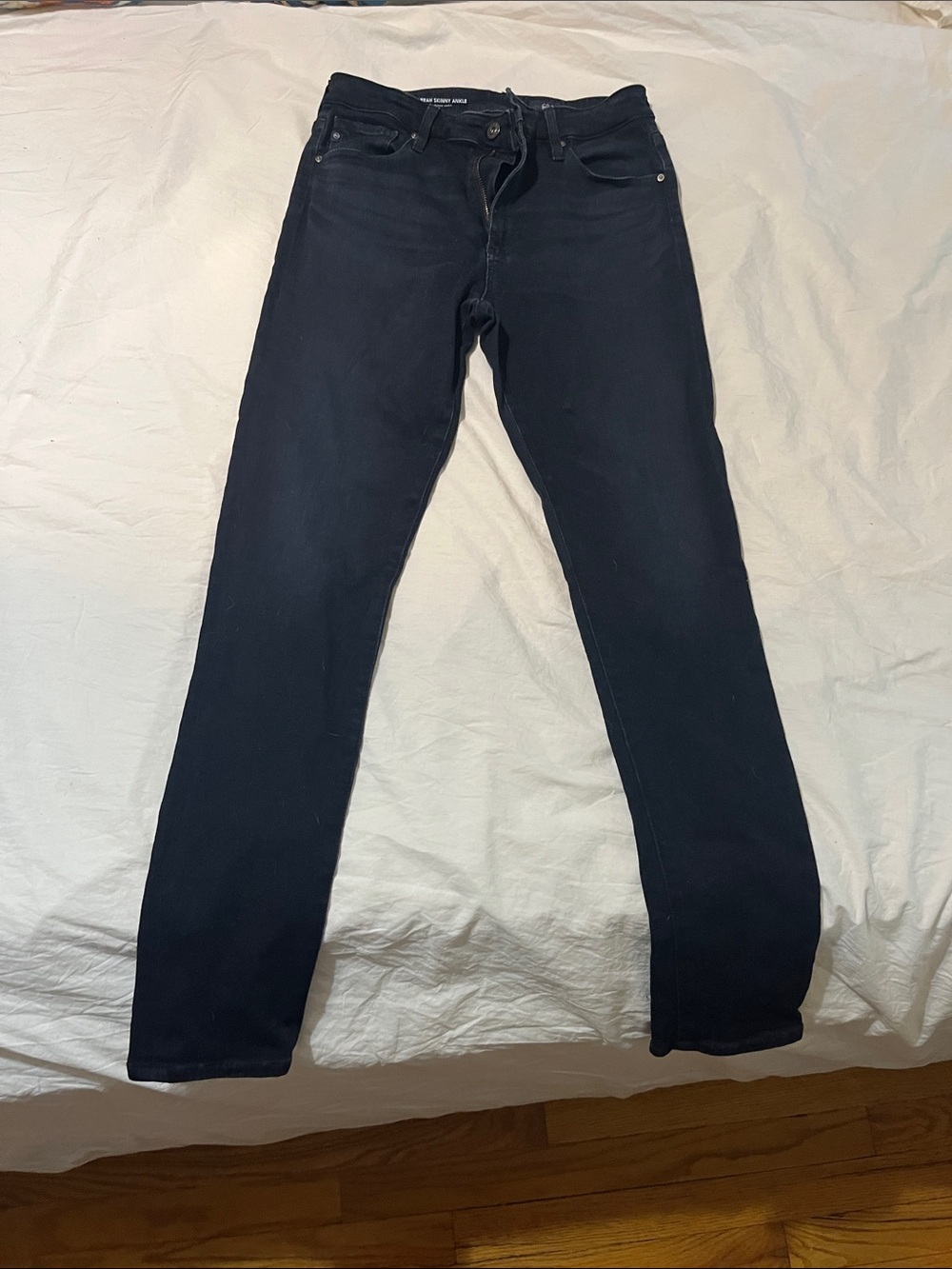 AG  The Farrah Skinny Ankle Jeans - Blue